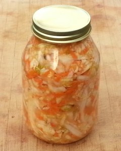 Jar of Homemade Sauerkraut